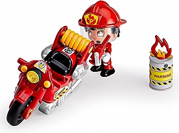 Moto De Bombero Mini Vehículo Pinypon