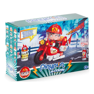 Moto De Bombero Mini Vehículo Pinypon