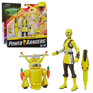 Yellow Ranger y Morphin Jax Beastbot