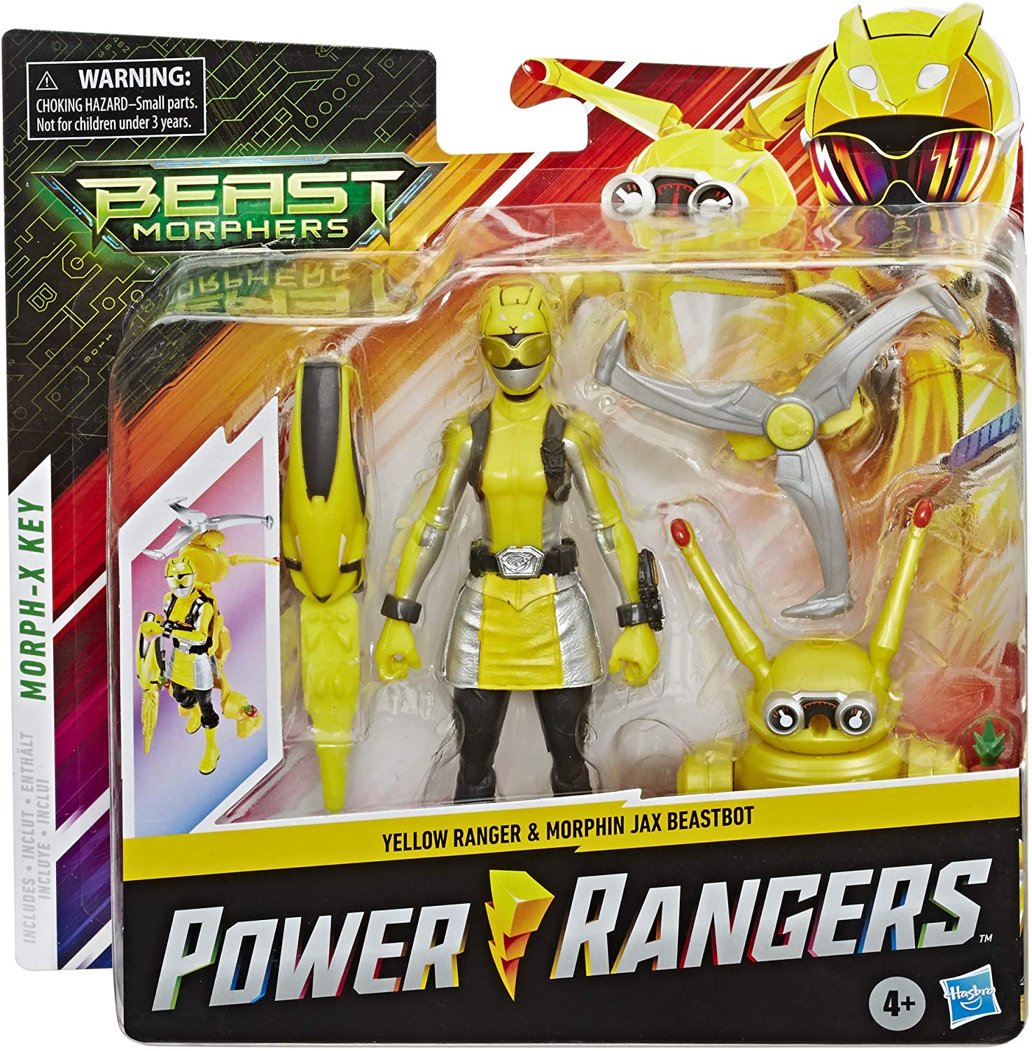 Yellow Ranger y Morphin Jax Beastbot