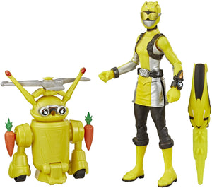 Yellow Ranger y Morphin Jax Beastbot